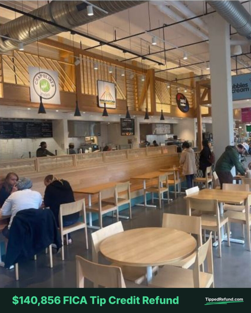 $140,856 FICA Tip Credit Refund case study.