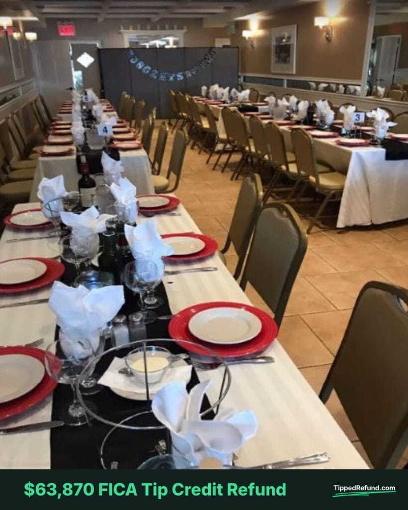 $63,870 FICA Tip Credit Refund case study.